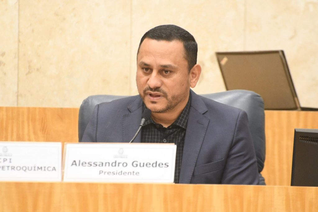 Vereador Alessandro Guedes presidente da CPI do Polo Petroquímico