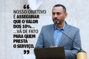 Nosso objetivo é assegurar que o valor dos 10%, quando cobrado, vá de fato para quem presta o serviço